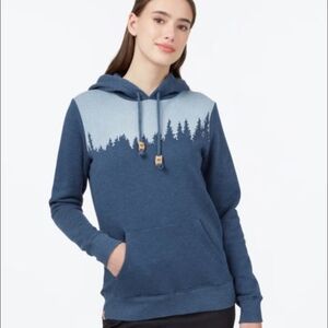 Tentree Women's Logo Hoodie Pullover Sweatshirt Teal